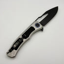 Pre-Owned Heretic Knives Wraith V4 Blizzardworn Aluminum Handles & Battle Black MagnaCut H001-8A-BLZ
