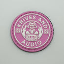 CKF Barista Knives & Audio Pink Velcro/PVC Patch
