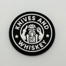 CKF Barista Knives & Whiskey Black Velcro/PVC Patch