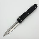 Pre-Owned Microtech Makora Double Edge Stonewash & Black 206-10S