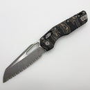 Microtech Knives MSI RAM LOK Tiger Stripe Camo Polymer Handles & Full Serrated Apocalyptic M390MK 210T-12APPMTSC
