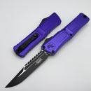 Microtech Knives Combat Troodon Gen III Black tactical Interceptor w/ Purple Handle Signature Series 1217-1PUS