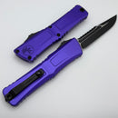 Microtech Knives Combat Troodon Gen III Black tactical Interceptor w/ Purple Handle Signature Series 1217-1PUS