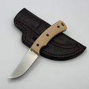 TRM Tagalong Linen Bone Micarta Handles & MagnaCut