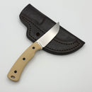 TRM Tagalong Linen Bone Micarta Handles & MagnaCut