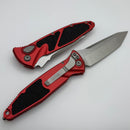 Microtech Socom Elite Auto Red Handles w/ Stonewash Tanto 161A-10RD