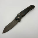 Pre-Owned Hawk Designs Talon w/ Gulf Carbon Overlay w/ Tumbled Handles & Tumbled M390