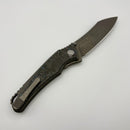 Pre-Owned Hawk Designs Talon w/ Gulf Carbon Overlay w/ Tumbled Handles & Tumbled M390