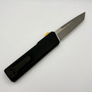 Pre-Owned Chaves Dissident w/ Scrooge McDuck Carbon Fiber Inlaid Black Blasted Aluminum Handle & Tanto M390