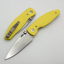 TRM Atom Sunshine Yellow 3D G-10 Contoured Sunburst Handles & MagnaCut