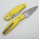 TRM Atom Sunshine Yellow 3D G-10 Contoured Sunburst Handles & MagnaCut