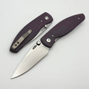 TRM Atom Popsicle Purple  3D G-10 Contoured Sunburst Handles & MagnaCut
