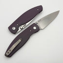 TRM Atom Popsicle Purple  3D G-10 Contoured Sunburst Handles & MagnaCut