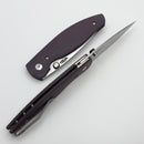 TRM Atom Popsicle Purple  3D G-10 Contoured Sunburst Handles & MagnaCut
