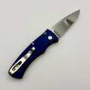 Pre-Owned Pro-Tech Duke Custom Blue Aluminum Handle & Polished Mike Irie Compound Ground 154CM Blade 2025 Custom 004