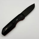 Pre-Owned Pro-Tech Vero Designs Synapse Auto w/ Red Linen Micarta/Aluminum Handle & Black Lip Pearl Button w/ DLC MagnaCut