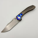 Pre-Owned Brian Brown Knives Raptor V3 w/ Bead Blast Zircuti Inlaid Integral Titanium Handle & Hand Satin Vanax Exclusive