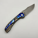 Pre-Owned Brian Brown Knives Raptor V3 w/ Bead Blast Zircuti Inlaid Integral Titanium Handle & Hand Satin Vanax Exclusive