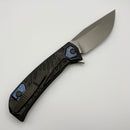 Pre-Owned Custom Knife Factory UMMU Dalawa 2 w/ Carbon Fiber & M398