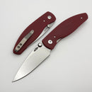 TRM Atom Ruby Red 3D G-10 Contoured Sunburst Handles & MagnaCut