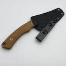 Tactile Knife Redhawk Fixed Blade w/ Green Cerakote MagnaCut & Brown Micarta Handles