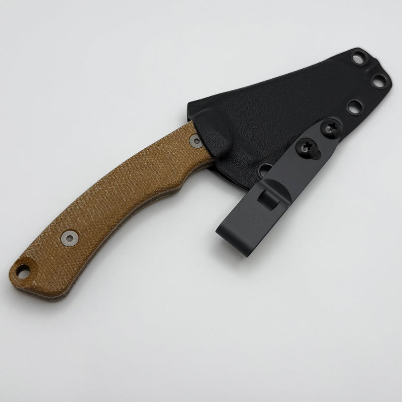 Tactile Knife Redhawk Fixed Blade w/ Green Cerakote MagnaCut & Brown Micarta Handles