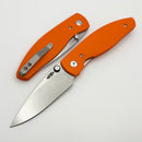 TRM Atom Hunter Orange  3D G-10 Contoured Sunburst Handles & MagnaCut