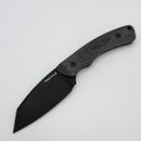 Tactile Knife Redhawk Fixed Blade w/ Black Cerakote MagnaCut & Black Micarta Handles
