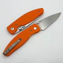 TRM Atom Hunter Orange  3D G-10 Contoured Sunburst Handles & MagnaCut