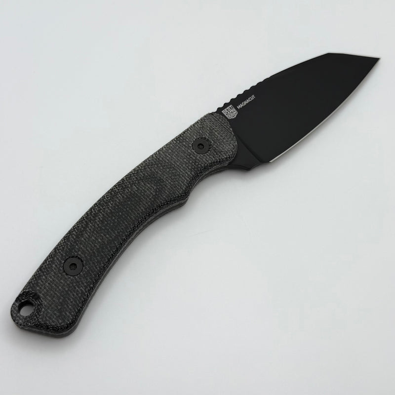Tactile Knife Redhawk Fixed Blade w/ Black Cerakote MagnaCut & Black Micarta Handles