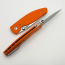 TRM Atom Hunter Orange  3D G-10 Contoured Sunburst Handles & MagnaCut