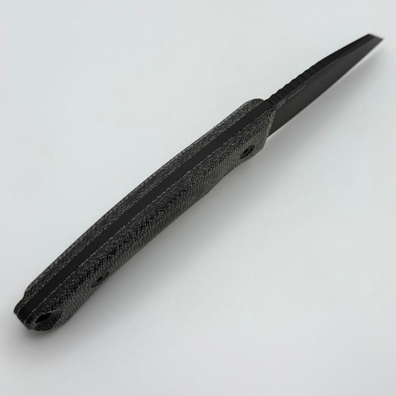 Tactile Knife Redhawk Fixed Blade w/ Black Cerakote MagnaCut & Black Micarta Handles