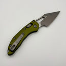 Pre-Owned Microtech Knives Manual M-Stitch RAM LOK OD Green Smooth Aluminum Handles & Apocalyptic M390MK 169MRL-10APOD