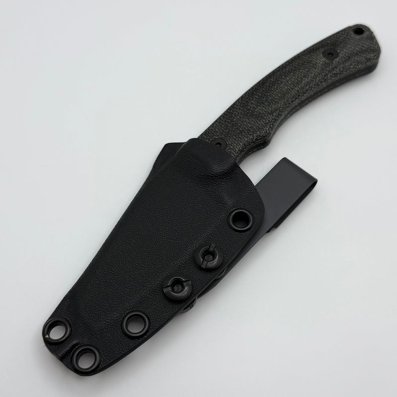 Tactile Knife Redhawk Fixed Blade w/ Black Cerakote MagnaCut & Black Micarta Handles