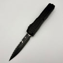PRE-OWNED Microtech Ultratech EX - ZBP Bayonet Tactical Full Serrated w/ Black Milled Handle Signature Series 1120EX-3TS