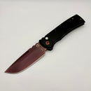 Pre-Owned Chaves Pro-Tech Redencion 229 Auto Copper Rose Black Handle & Copper PVD Drop Point S35VN