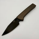 Pre-Owned Chaves Knives Scapegoat 229 w/ Magnetic Bronze Titanium Integral Handle & Chisel PVD M390