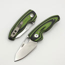 TRM Holier Nerd Lime Green & Black G10 3D Contoured Handles & MagnaCut