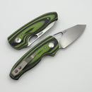 TRM Holier Nerd Lime Green & Black G10 3D Contoured Handles & MagnaCut