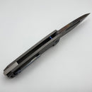 Medford Marauder Full Size "Old School" Tumbled Titanium Handles w/ 0.26" Vulcan S45 Drop Point