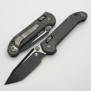 Microtech Knives LUDT Ram-Lok w/ Natural Clear Frag Handle & Black Tanto 1136RL-1FRNC