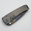 Medford Marauder Full Size "Old School" Tumbled Titanium Handles w/ 0.26" Vulcan S45 Drop Point