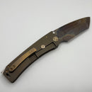 Medford Marauder Full Size "Old School" Tumbled Bronze Titanium Handles w/ 0.26" Vulcan S45 Tanto