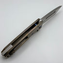 Medford Marauder Full Size Bronze Titanium Handles w/ 0.26" Tumbled S45VN Tanto