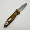 Pre-Owned Microtech Socom Ram-Lok w/ Tan Aluminum Frag Handles & S/E Stonewash M390MK 160RL-10FRTA