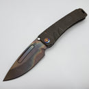 Medford Marauder Full Size Fallout Titanium Handles w/ 0.26" Vulcan S45VN Drop Point