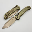 Marfione Select Microtech LUDT Ram-Lok w/ Antique Gold Slab Side Titanium Handles w/ Bronze Accents & Bronze Tanto 1136RLS-13MS2