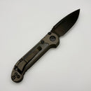 Pre-Owned Microtech Knives LUDT Gen III DLC S/E w/ Natural Clear Handles and Carbon Fiber Inlays Signature Series 1135-1DLCTNCCFIS