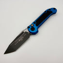 Pre-Owned Microtech Knives LUDT Gen III Black Tanto w/ Blue Handle 1136-1BL