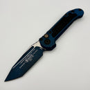 Pre-Owned Microtech Knives LUDT Gen III Weathered Blue Tanto 1136-1WBL